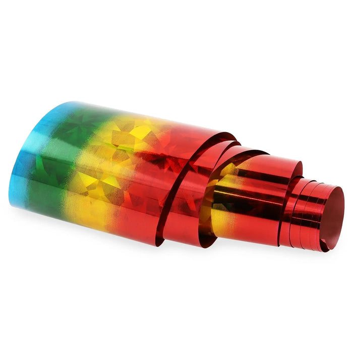 NF-016 Rainbow Geometric - Transfer Foil Strip   Naio Nails
