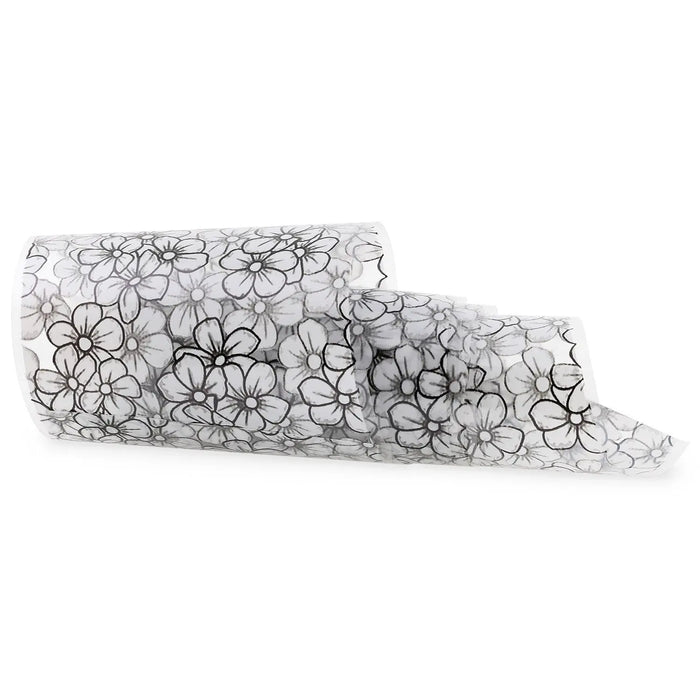 NF-031 White Daisy - Transfer Foil Strip   Naio Nails