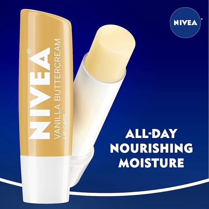 NIVEA Vanilla Buttercream Lip Care مرطب الشفاه بكريم زبدة الفانيليا