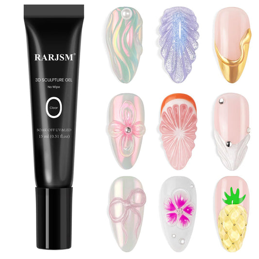 No Wipe 3D Sculpting Gel for Nail Art Designs