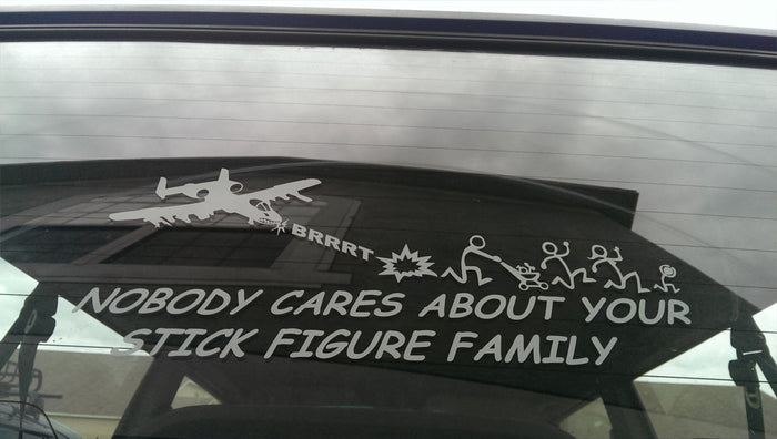 Nobody Cares About Your Stick Figure Family- Military edition