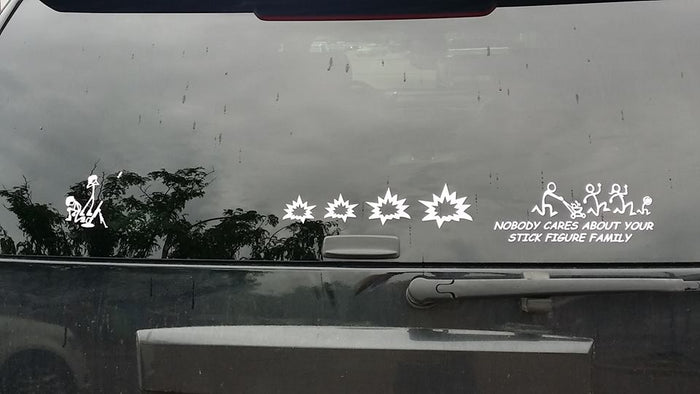 Nobody Cares About Your Stick Figure Family- Military edition