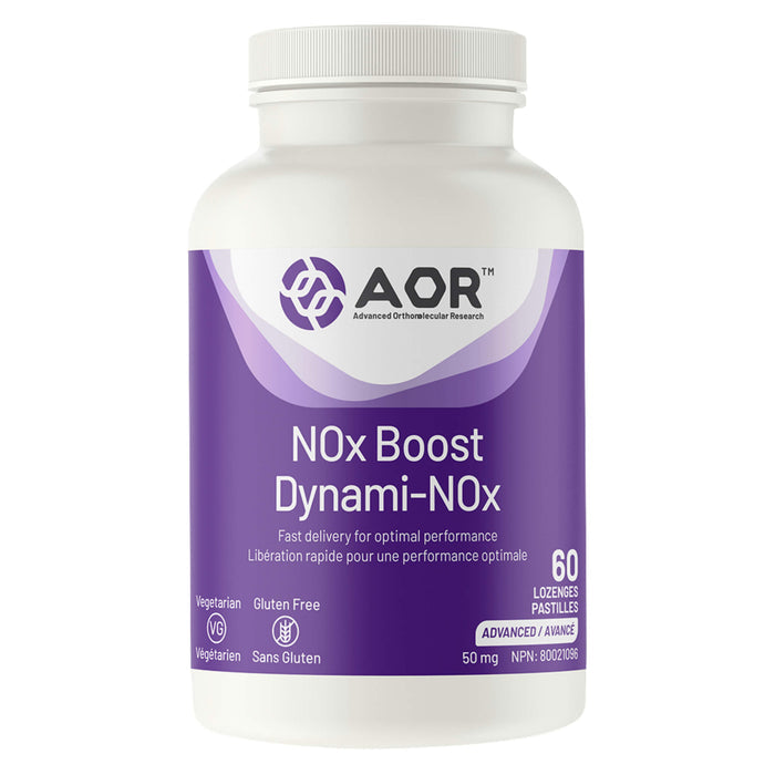 Bottle of AOR NOx Boost 50mg 60 Lozenges