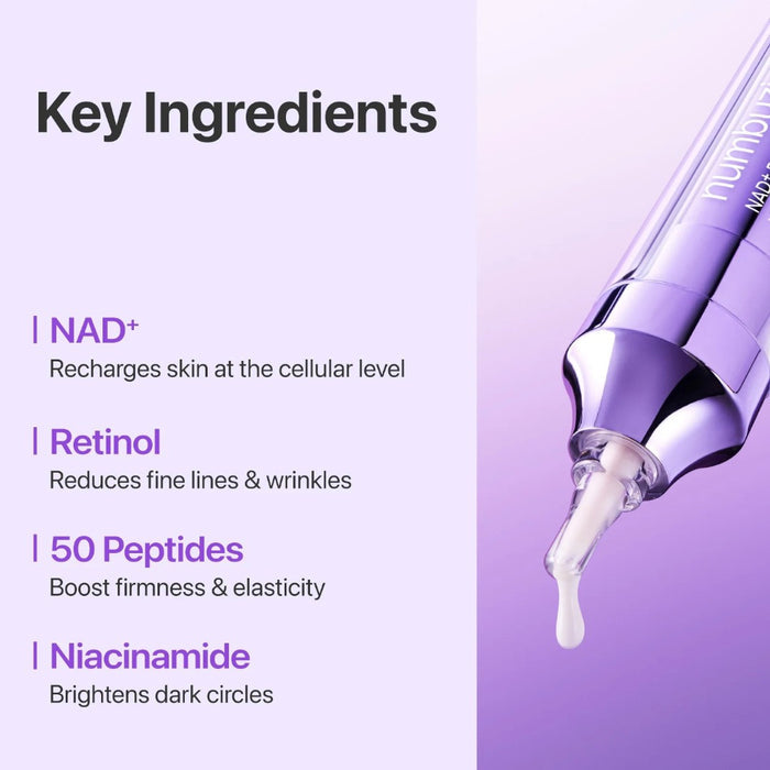 numbuzin No.9 NAD+ Retinol Volumetox Eye Cream 10ml numbuzin