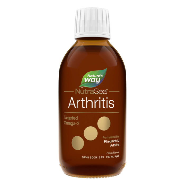 Bottle of NutraSea Arthritis Targeted Omega-3 (Citrus) 200ml