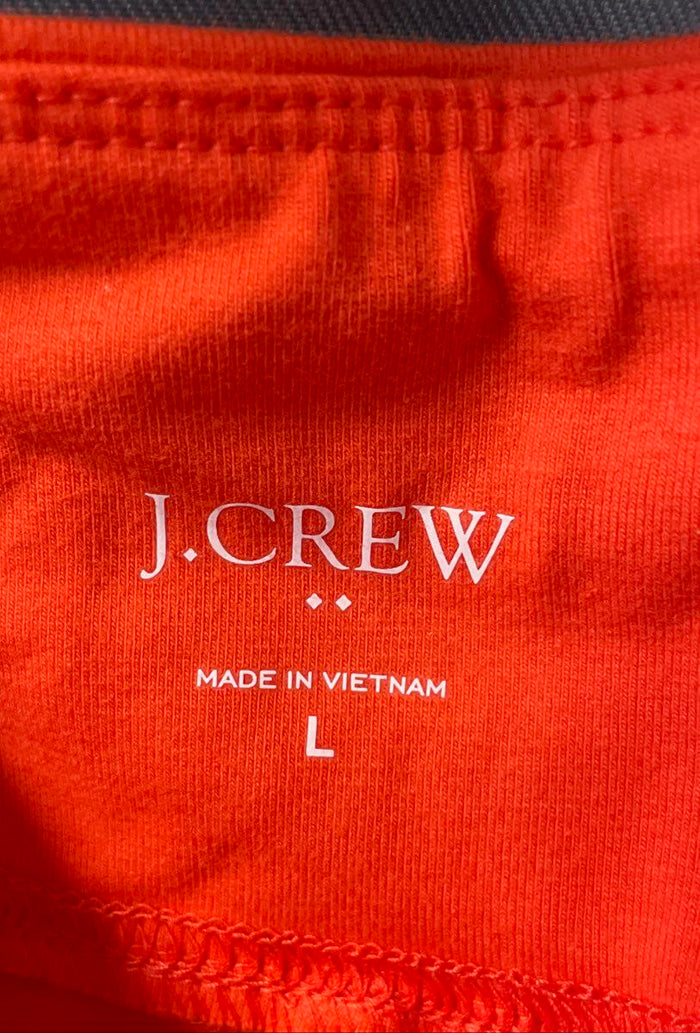 NWT J. Crew Women's Orange Capri Athletic Leggings Size L