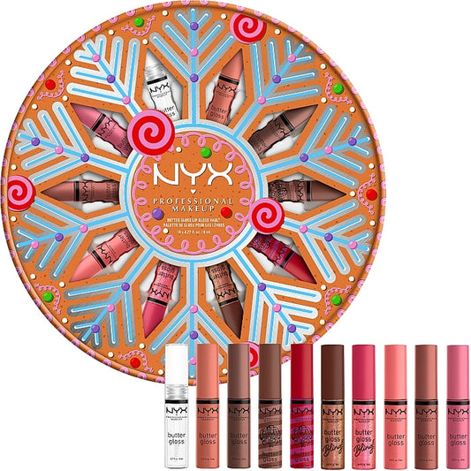 NYX professional makeup butter gloss lip gloss vault palette de gloss pour les levres