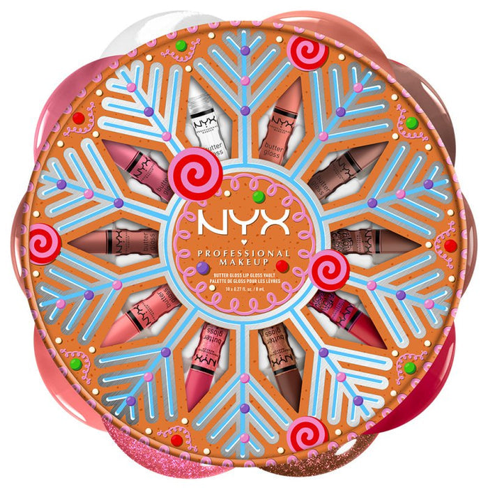 NYX professional makeup butter gloss lip gloss vault palette de gloss pour les levres