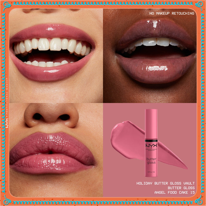 NYX professional makeup butter gloss lip gloss vault palette de gloss pour les levres