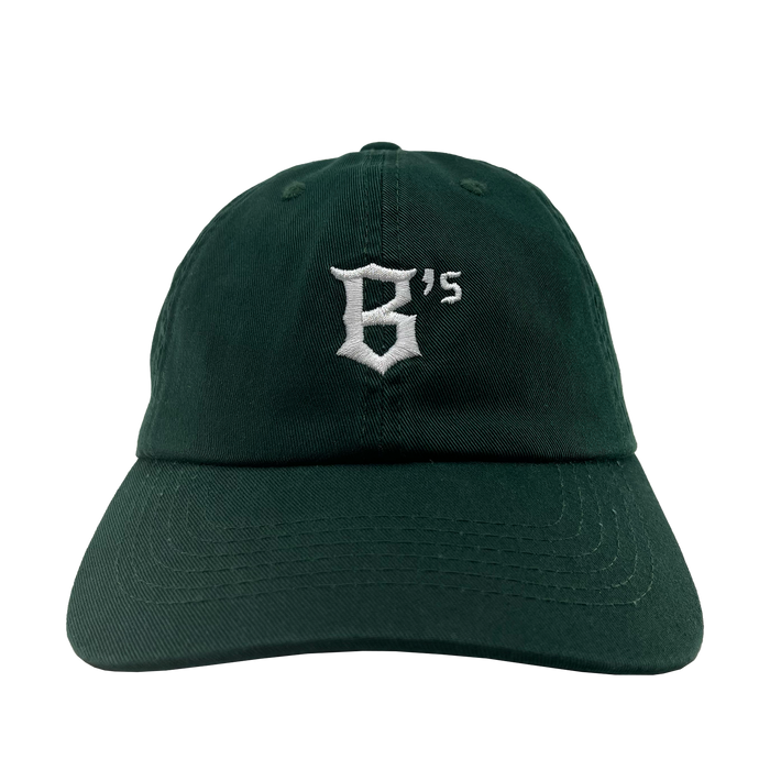 Front view of green Oakland Ballers Dad Hat.