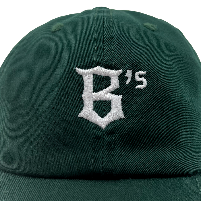 Detailed view of green Oakland Ballers Dad Hat.
