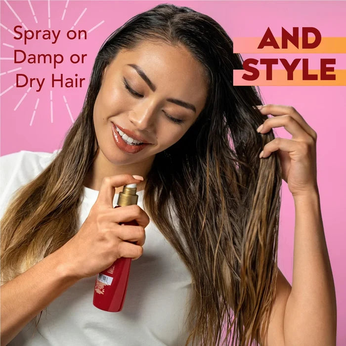 OGX keratin beoothing oil miracle gloss smoothing spray سبريه المعجزه بالكيراتين للعناية بالشعر من او جي اكس