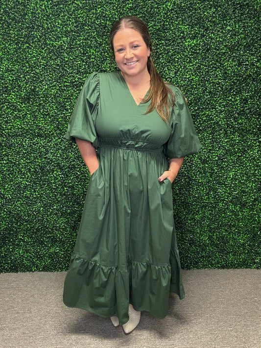 Olive Grace Midi Dress FINAL SALE