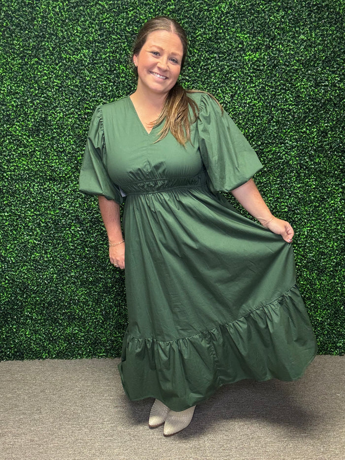 Olive Grace Midi Dress FINAL SALE