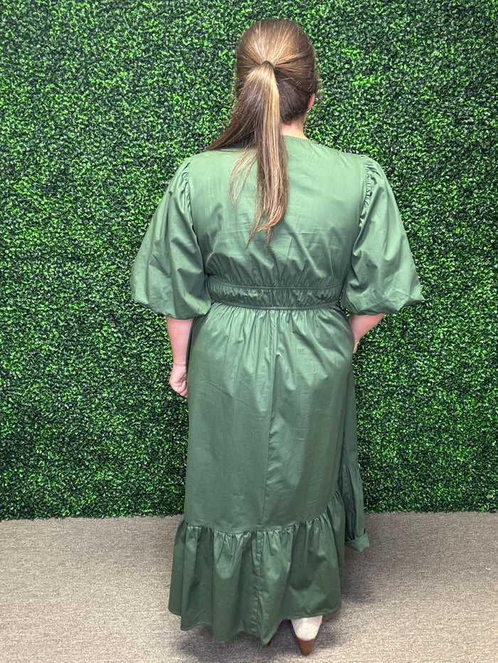 Olive Grace Midi Dress FINAL SALE