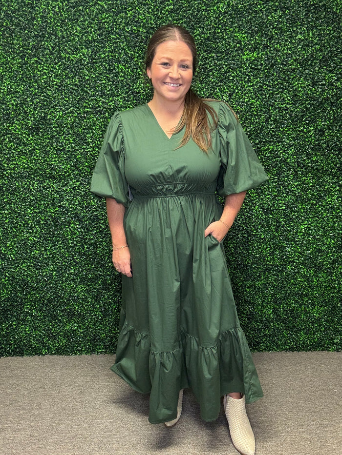 Olive Grace Midi Dress FINAL SALE