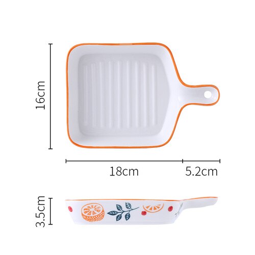 Orange Citrus Baking Plate Tray