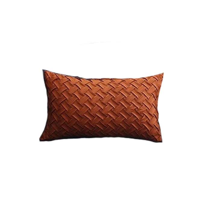 Orange Woven Cushion Cover