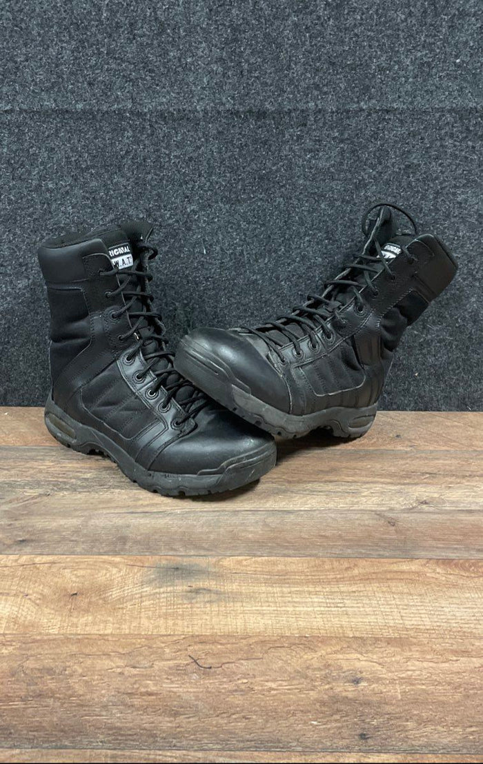 Original S.W.A.T. Air 9 Side Zip Black Tactical Duty Boots Men's Size 10W