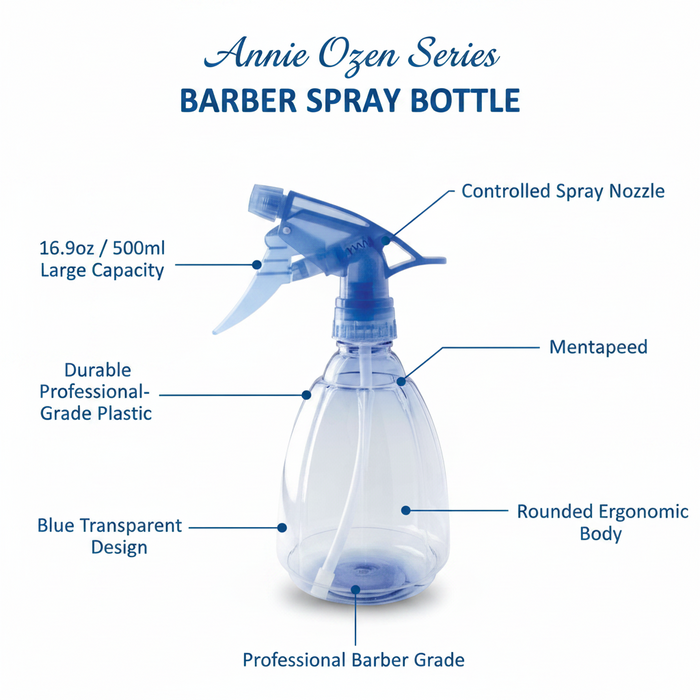 Ozen Series Barber Spray Bottle 16.9oz, 1 Count, Blue