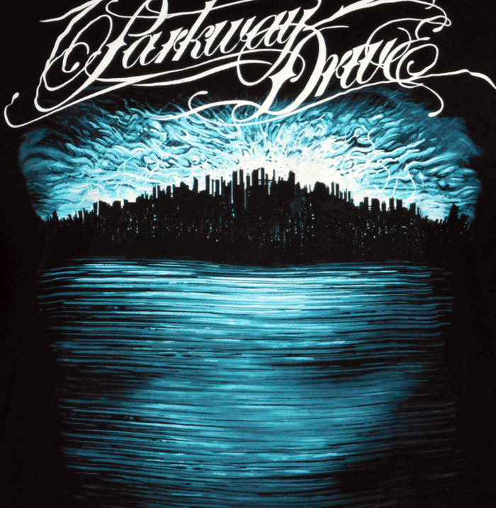 PARKWAY DRIVE (Deep Blue Skyline) Men's T-Shirt