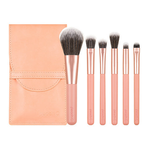 PEACH C daily mini makeup brush set بكج فرش المكياج من بيج سي