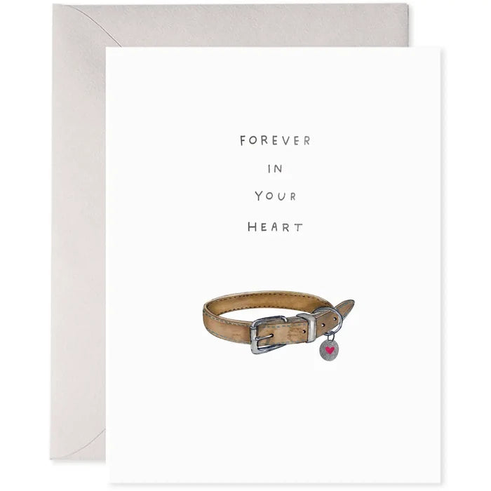 Pet Collar Dog Sympathy Card