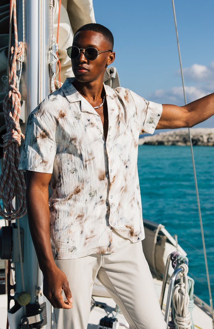 Model is 6'1 with size S chest, wearing size S