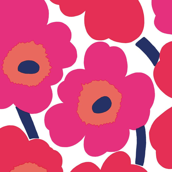 Pink and Red Flower Napkin - Large