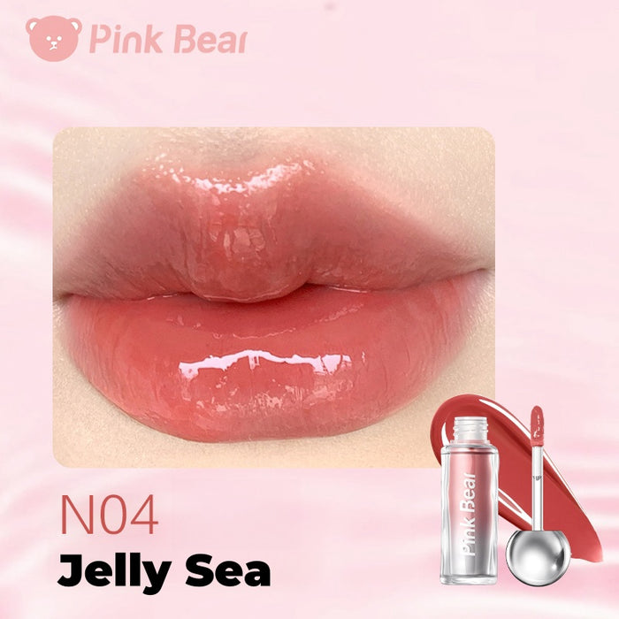 PINK BEAR Mini Bulb Long-Wear Moist Mirror Lip Gloss T4314