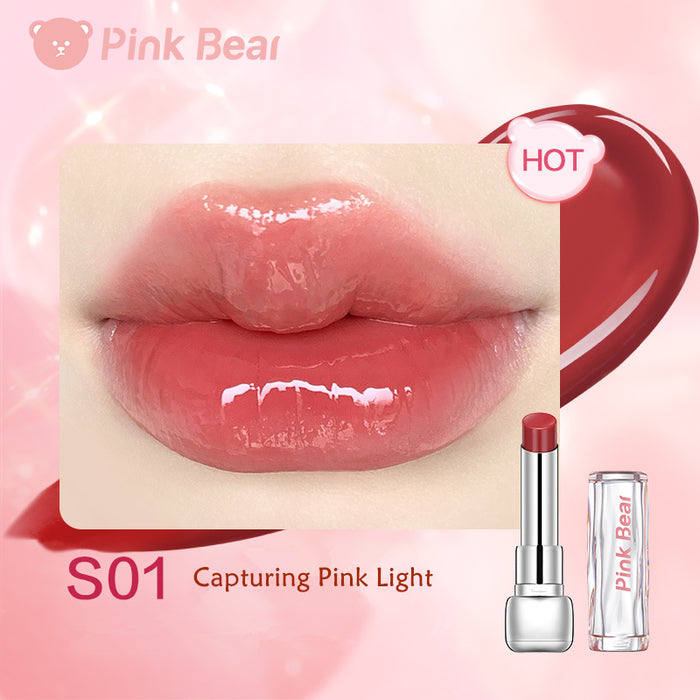 PINK BEAR Sugar Gloss Water Essence Mirror Lipstick T3976