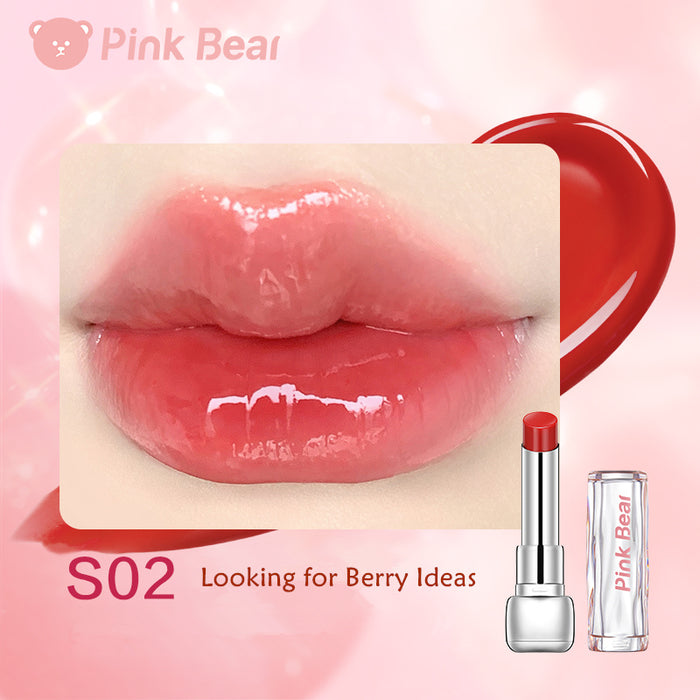 PINK BEAR Sugar Gloss Water Essence Mirror Lipstick T3976