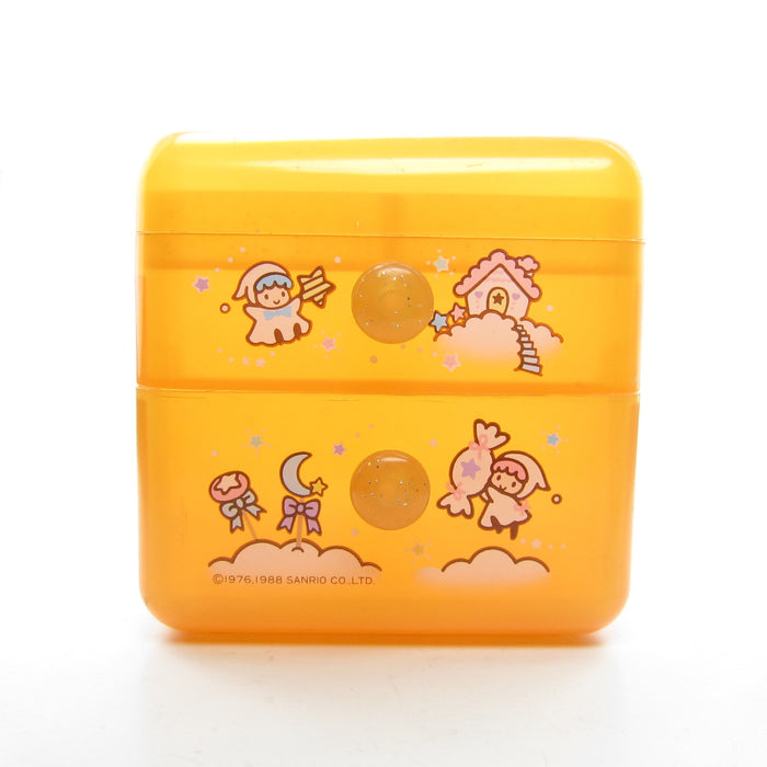 Two drawers on Little Twin Stars trinket box with Kiki and Lala