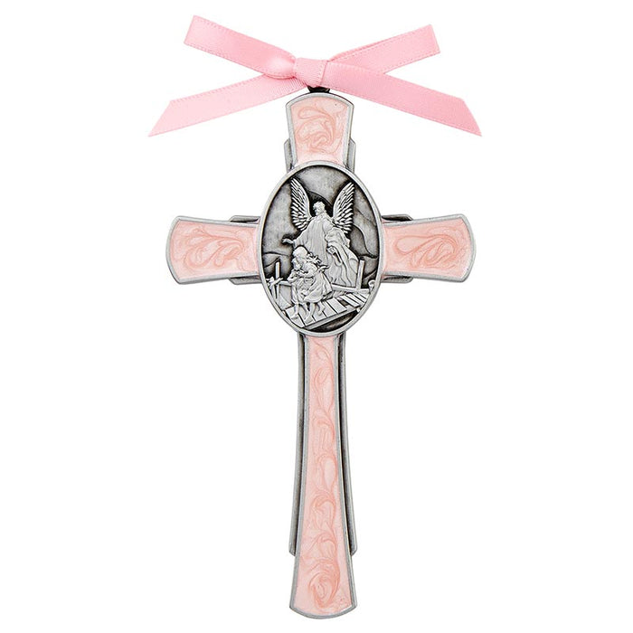 Pink Guardian Angel Cross