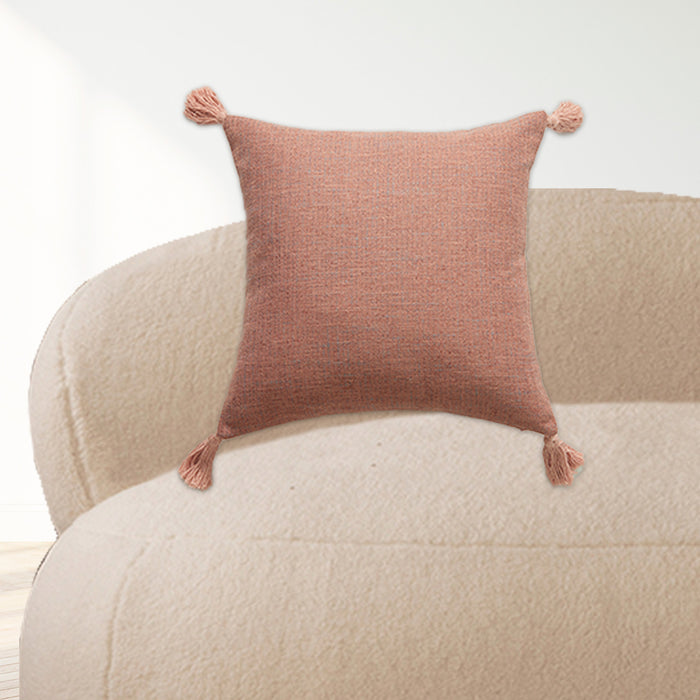 Pink Linen Cushion Cover