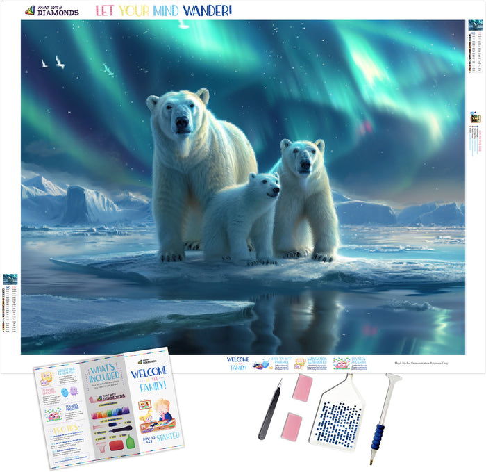 Polar Bear Family in the Arctic