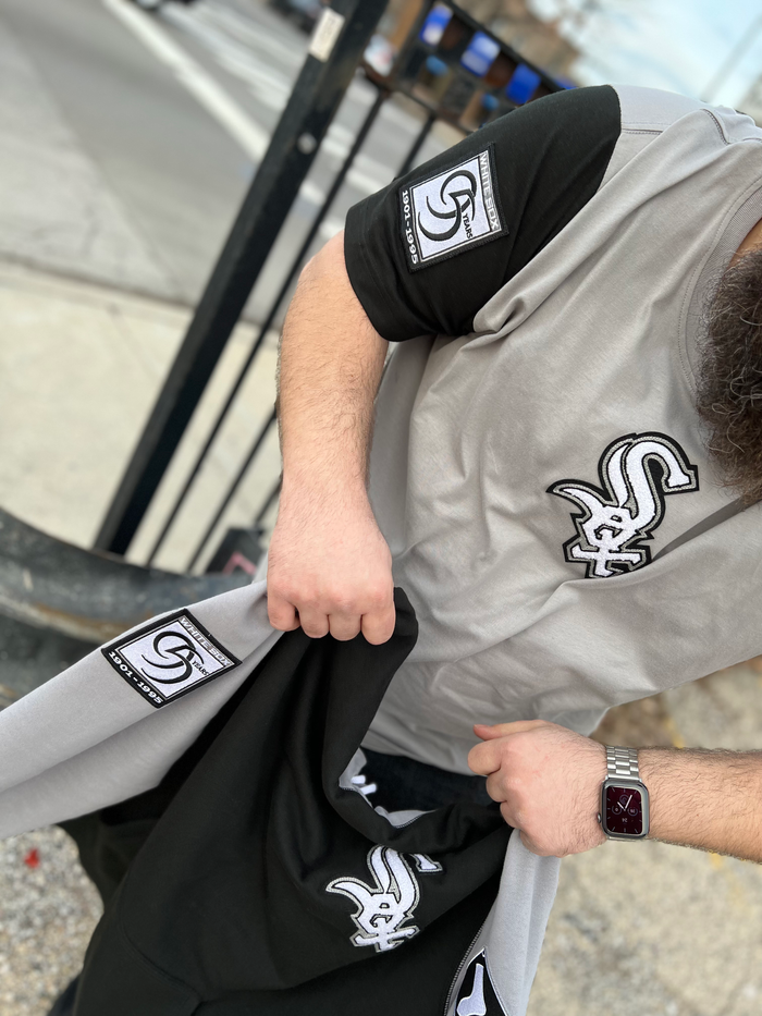 Premium Exclusives White Sox 2 -Tone Black and Grey Tee
