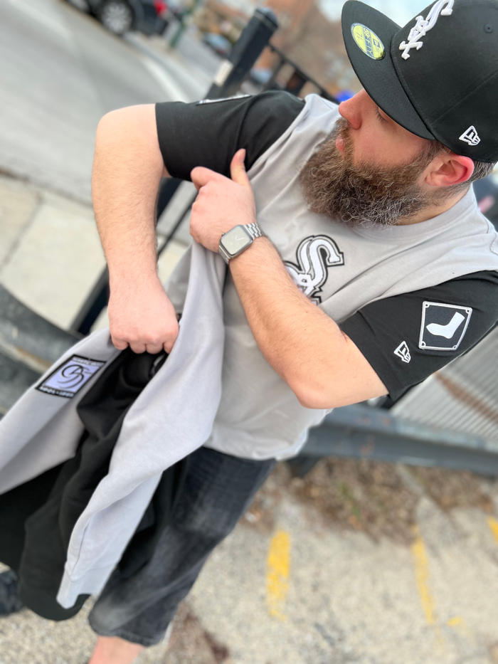 Premium Exclusives White Sox 2 -Tone Black and Grey Tee-1