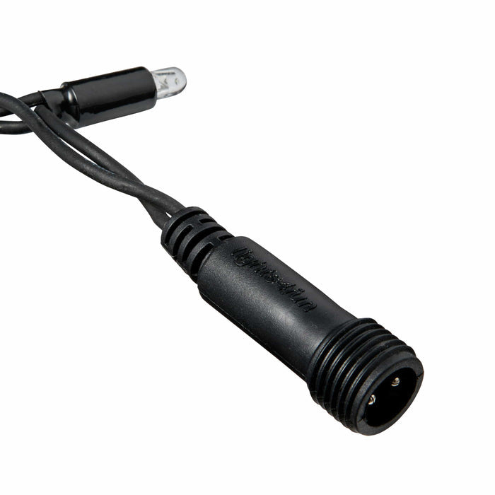 Pro Connect 20m 40 Warm White Connectable Festoon Lights Clear Cap White Cable