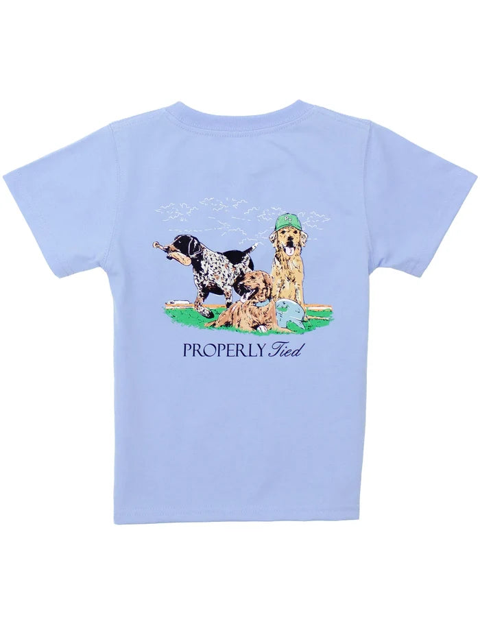 Properly Tied Diamond Dogs SS Tee-Lt. Blue
