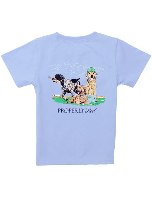 Properly Tied Diamond Dogs SS Tee-Lt. Blue