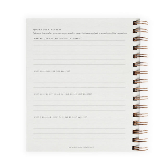 Quarterly Overview Planner - Mustard