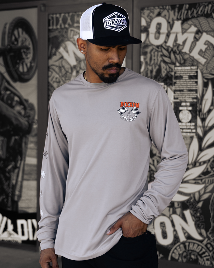Race Day UV Long Sleeve T-Shirt - Grey