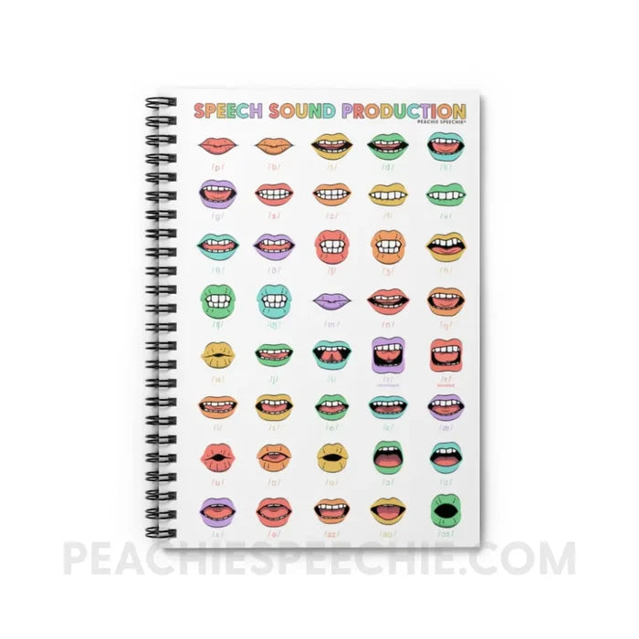 Rainbow Speech Sound Production Notebook - Paper products peachiespeechie.com