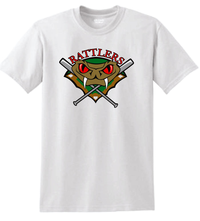 Rattlers BATS design Basic Tee-Matte or Glitter