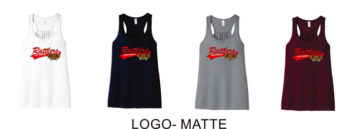 Rattlers Flowy Tank- 3 designs- Matte or Glitter