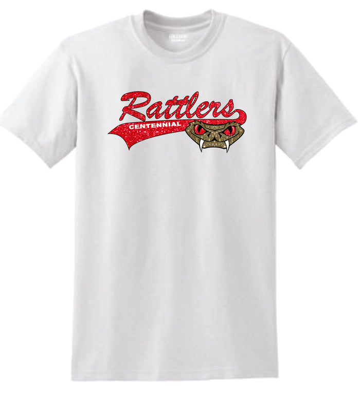 Rattlers LOGO design Basic Tee-Matte or Glitter