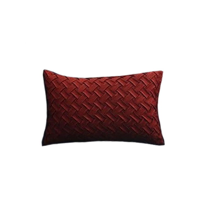 Red Woven Cushion Cover