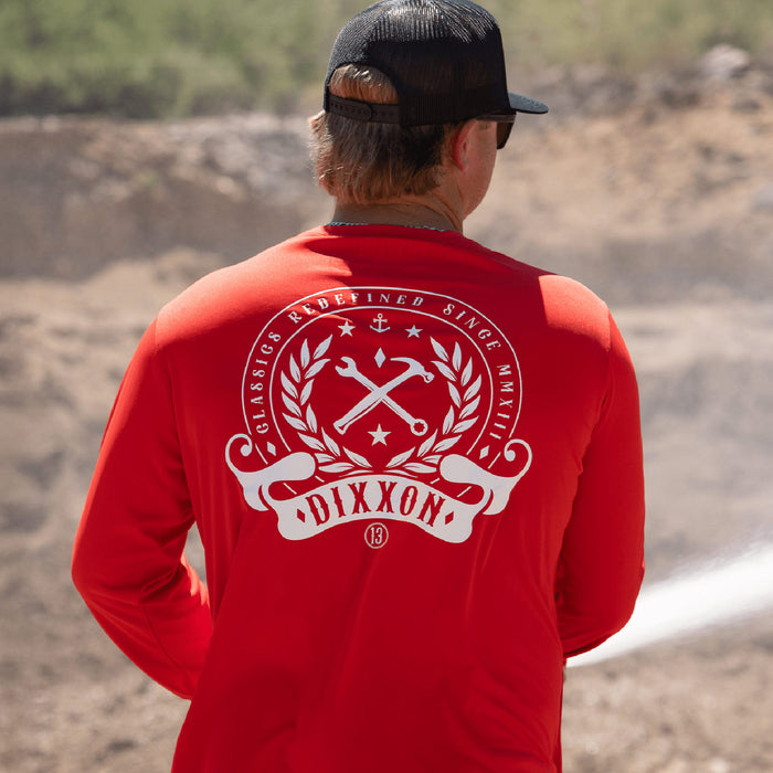 Redefined UV Long Sleeve T-Shirt - Red