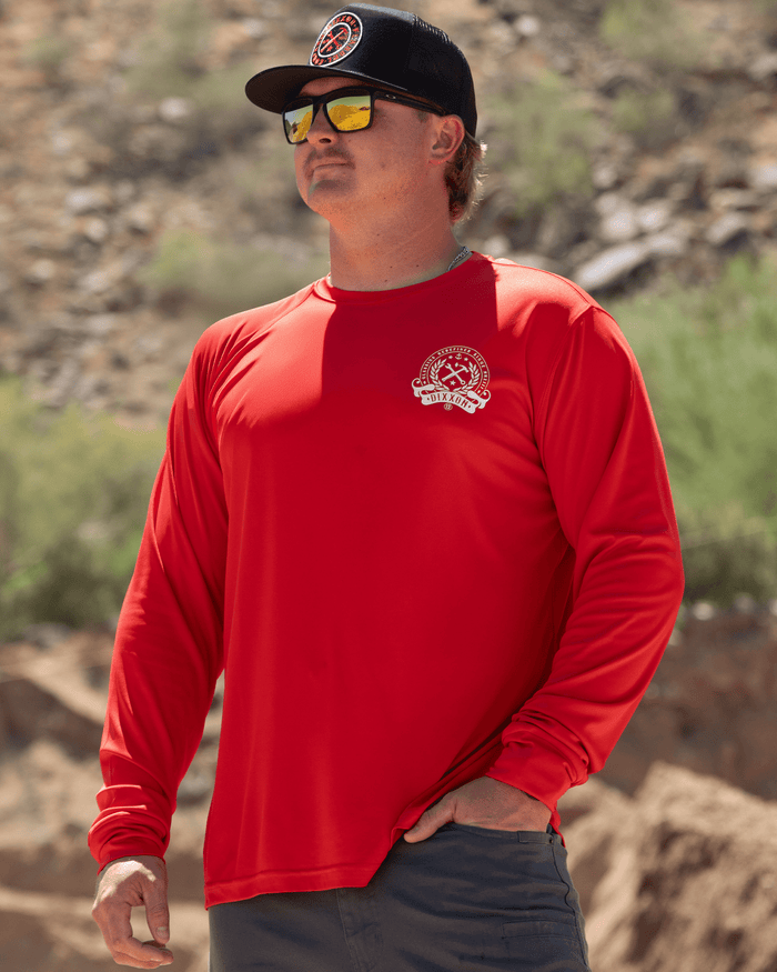 Redefined UV Long Sleeve T-Shirt - Red